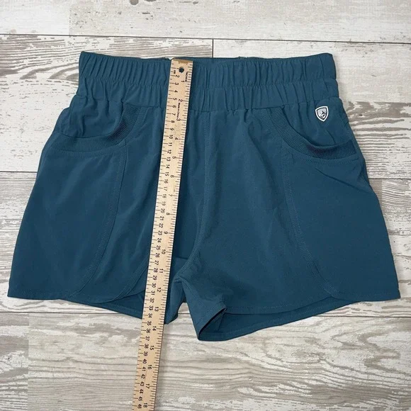 Kuhl Shorts Womens Small Blue Lightweight Hiking Athletic Elastic Waist Pockets - Picture 3 of 10
